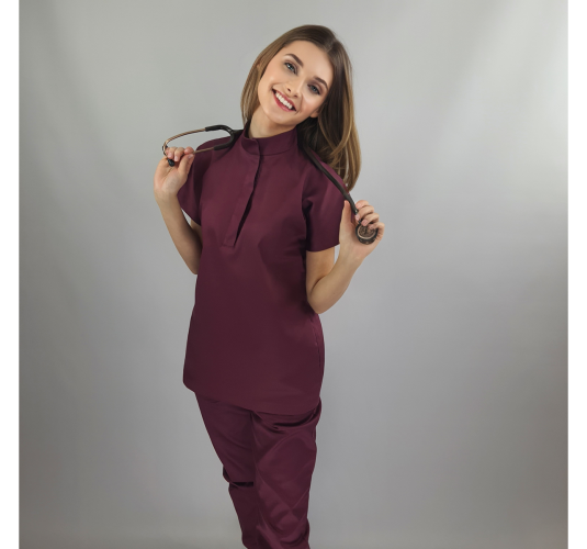 Bluza medyczna JOKO bordowa