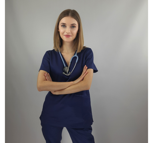 Bluza medyczna TOKIO granatowa
