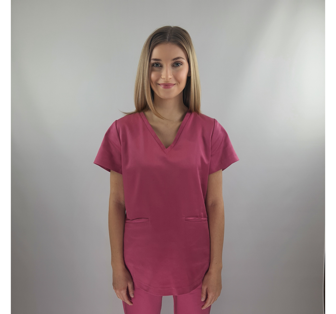 Bluza medyczna TOKIO różowa