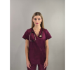 Bluza medyczna VARSOVIE bordowa