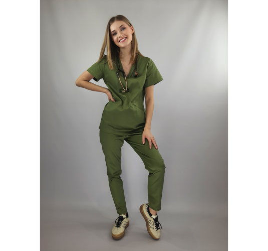 Bluza medyczna VARSOVIE oliwkowa