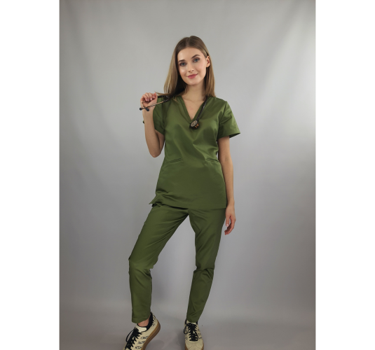 Bluza medyczna VARSOVIE oliwkowa