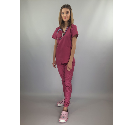 Bluza medyczna VARSOVIE różowa