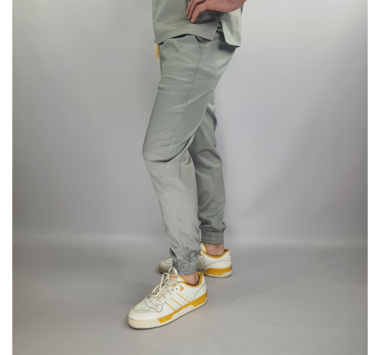 Spodnie medyczne ze ściągaczem BANGKOK szare