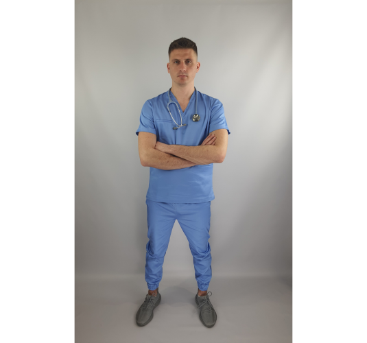 Bluza medyczna OKLAHOMA błękit