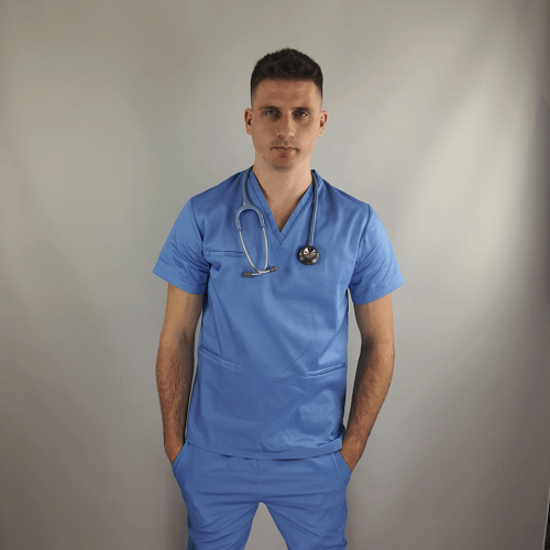 Bluza medyczna OKLAHOMA błękit