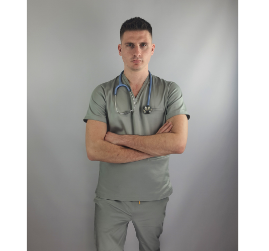 Bluza medyczna OKLAHOMA szara