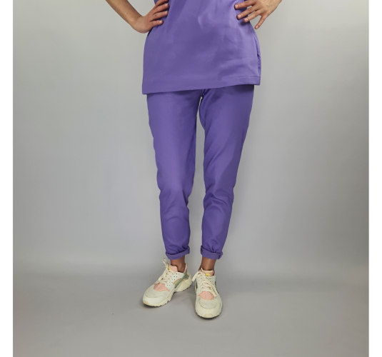 Spodnie medyczne klasyczne SOHO fioletowe