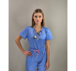 Bluza medyczna TOKIO błękitna
